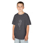 Breathe Kids Tee – Floral Minimalism Charcoal