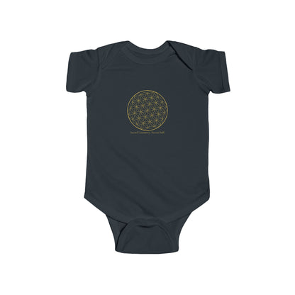 Sacred Geometry Baby Bodysuit – Midnight Edition