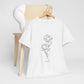 Breathe Tee – Floral White Minimalism