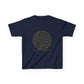 Sacred Geometry Kids Tee – Midnight Edition Navy