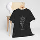 Breathe Tee – Floral Black Minimalism