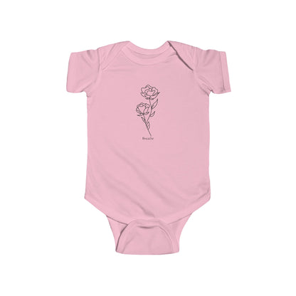 Breathe Baby Bodysuit – Floral Minimalism