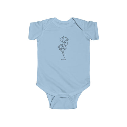 Breathe Baby Bodysuit – Floral Minimalism