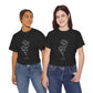 Breathe Tee – Floral Black Minimalism