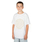 Sacred Geometry Kids Tee – Midnight Edition White