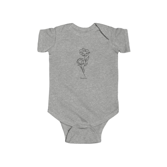 Breathe Baby Bodysuit – Floral Minimalism