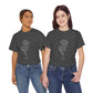 Breathe Tee – Floral Dark Heather Minimalism