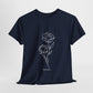 Breathe Tee – Floral Minimalism