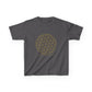 Sacred Geometry Kids Tee – Midnight Edition Charcoal