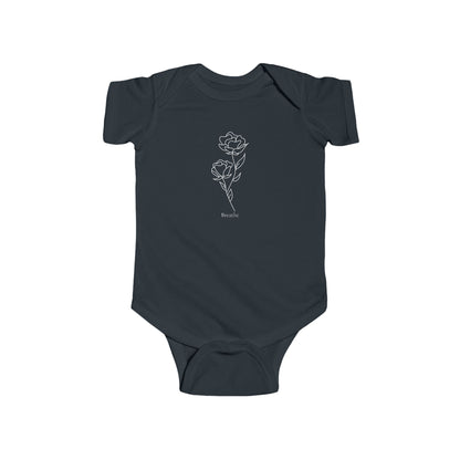 Breathe Baby Bodysuit – Floral Minimalism