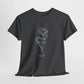 Breathe Tee – Floral Dark Heather Minimalism