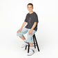 Breathe Kids Tee – Floral Minimalism Charcoal