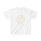 Sacred Geometry Kids Tee – Midnight Edition White