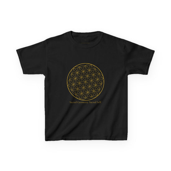 Sacred Geometry Kids Tee – Midnight Edition Black