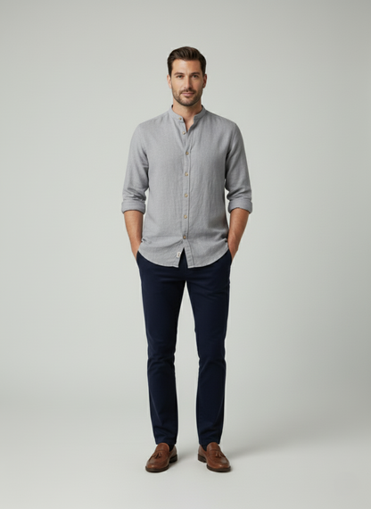 Cambridge Band Collar Shirt