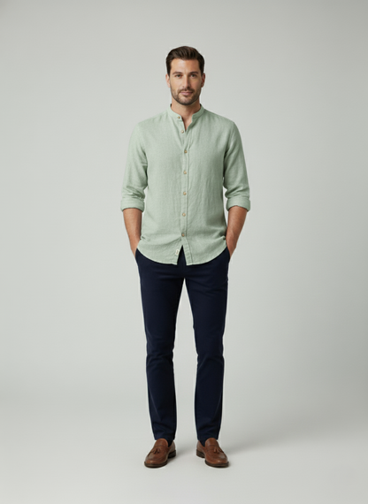Cambridge Band Collar Shirt
