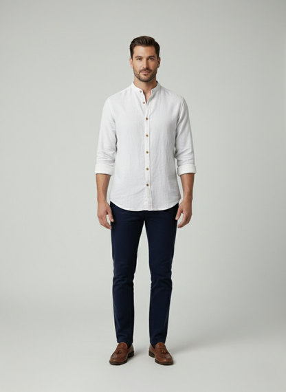 Cambridge Band Collar Shirt
