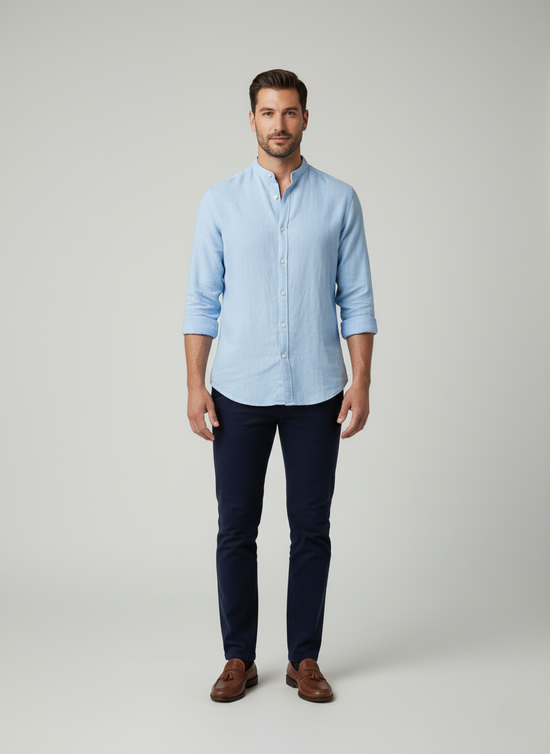Cambridge Band Collar Shirt