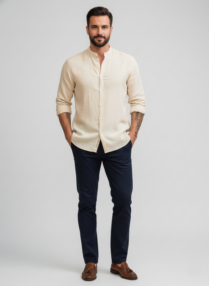 Cambridge Band Collar Shirt