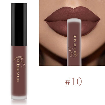 NICEFACE Liquid Matte Lipstick – Velvet Finish & Waterproof Wear