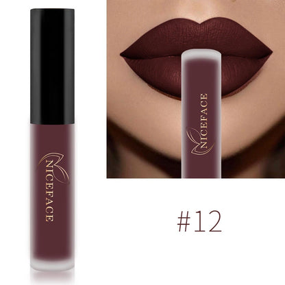 NICEFACE Liquid Matte Lipstick – Velvet Finish & Waterproof Wear