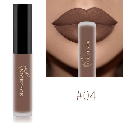 NICEFACE Liquid Matte Lipstick – Velvet Finish & Waterproof Wear