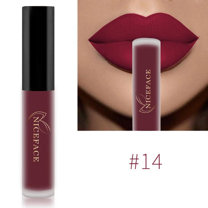 NICEFACE Liquid Matte Lipstick – Velvet Finish & Waterproof Wear