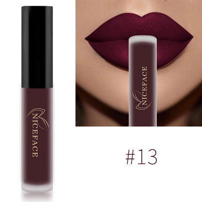 NICEFACE Liquid Matte Lipstick – Velvet Finish & Waterproof Wear