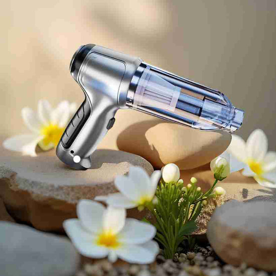 Portable Wireless Car Vacuum – 4-in-1 Handheld Cleaner with Powerful Suction for Home & Auto