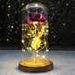 Galaxy Rose with Fairy Lights in Dome – Perfect Gift