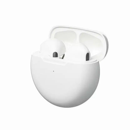Pro 6 TWS Bluetooth Earbuds - Stereo Sound & Charging Case