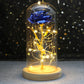 Galaxy Rose with Fairy Lights in Dome – Perfect Gift