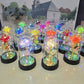Galaxy Eternal Rose in Glass Dome