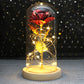 Galaxy Rose with Fairy Lights in Dome – Perfect Gift