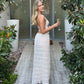 Backless Ruched Beach Set – Halter Top & Long Skirt Two-Piece Outfit