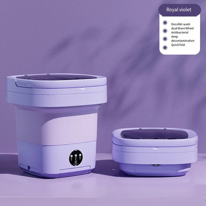 Mini Folding Washing Machine – 8L Capacity, Automatic Modes & Travel-Friendly Design