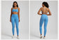 Buttery Soft Gym Set – Leggings & Backless Sports Bra Matching Outfit