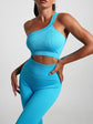 Seamless High-Waist Yoga Set – Workout Leggings & Crop Top for Women