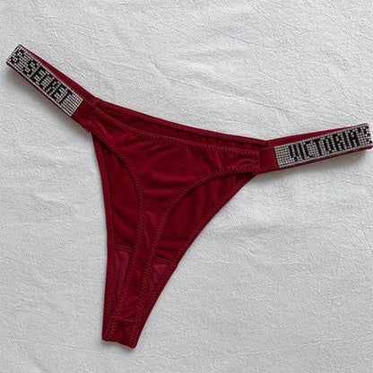 Sexy Low-Waist Thong for Women – Breathable Shiny Lingerie Panty with All-Day Comfort