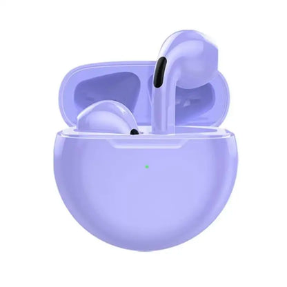 Pro 6 TWS Bluetooth Earbuds - Stereo Sound & Charging Case