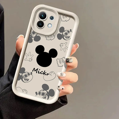 Cute Mickey & Minnie Mouse Phone Case – Soft Shockproof Cover for Xiaomi & POCO