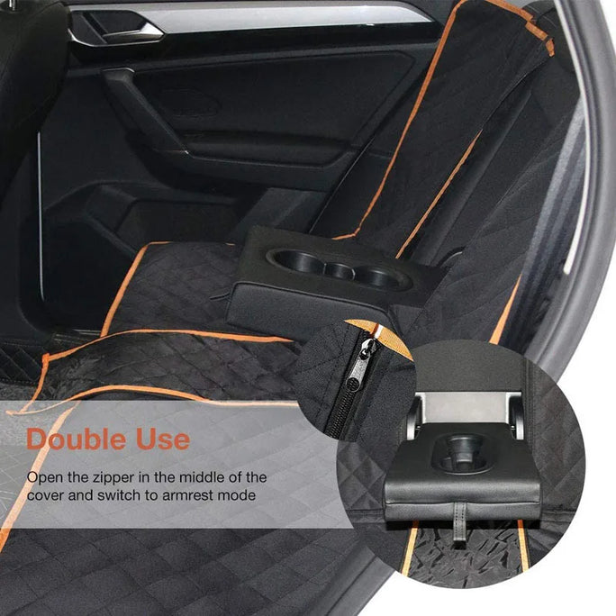 Dog Car Seat Cover - Waterproof Backseat Cushion for Pets