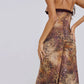 Luxury Furry Halter Dress – Split Evening Gown for Special Occasions
