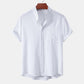 Varek Modern Stand Collar Cardigan – Premium Short Sleeve Casual Shirt for Men