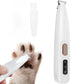 Waterproof Dog Paw Trimmer with LED Light – Pet Hair Grooming Clippers with LED Display & 18mm Wide Blade