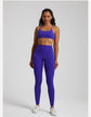 Buttery Soft Gym Set – Leggings & Backless Sports Bra Matching Outfit