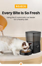ROJECO Automatic Pet Feeder for Cats & Dogs - Smart Control
