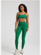 Buttery Soft Gym Set – Leggings & Backless Sports Bra Matching Outfit