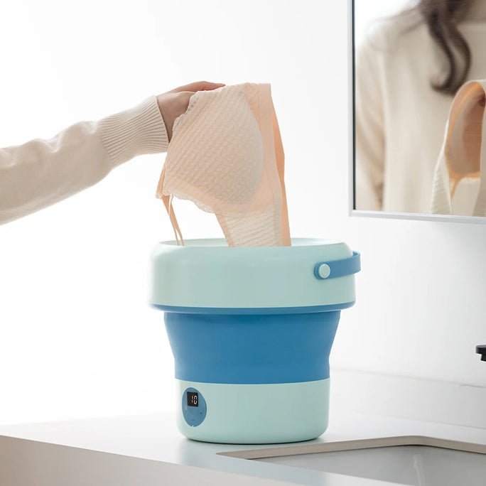 Mini Folding Washing Machine – 8L Capacity, Automatic Modes & Travel-Friendly Design