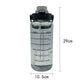 Large 2L Sports Water Bottle – Straw & Hour Markings
